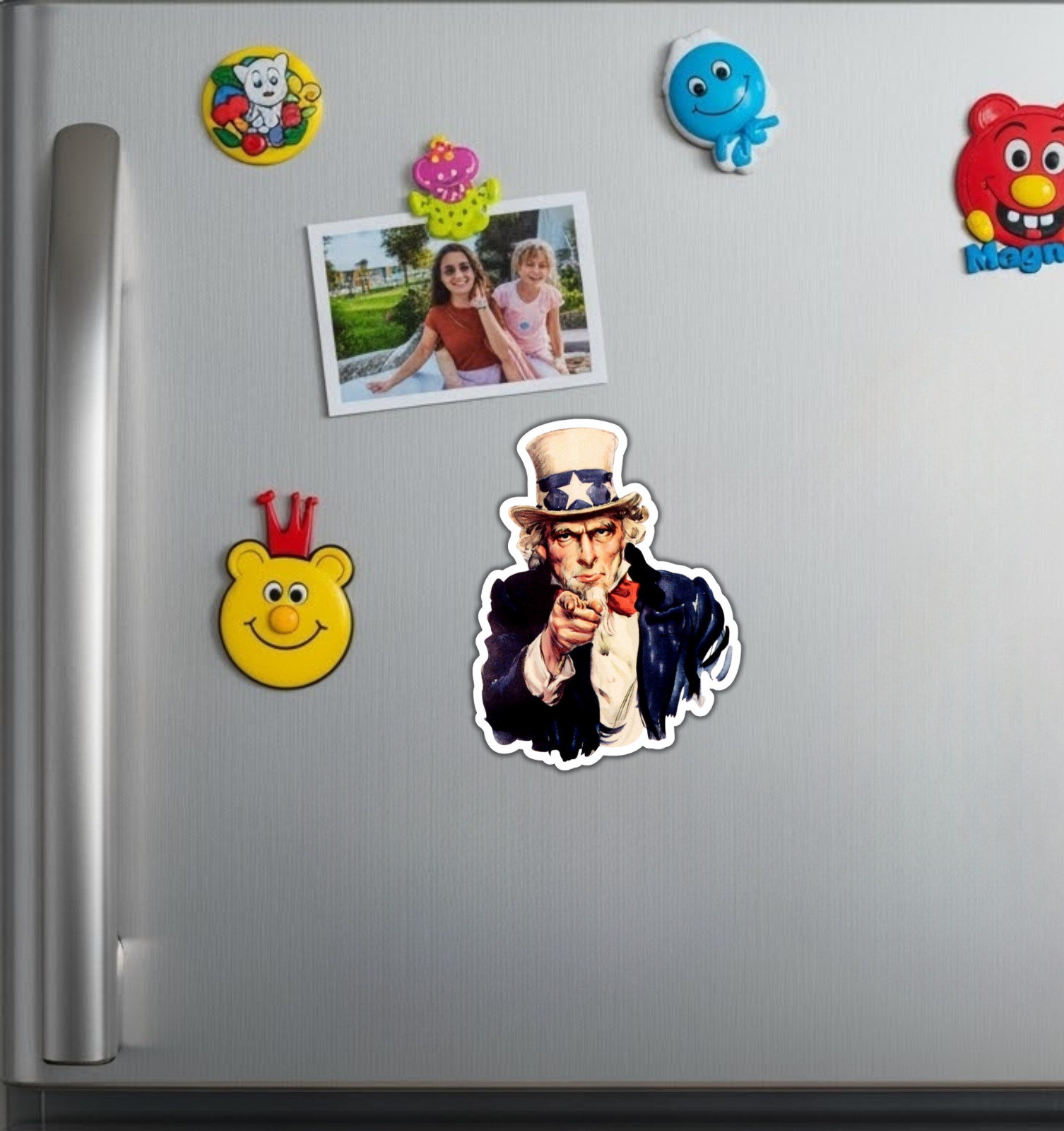 Uncle Sam USA Army Fridge Magnet or Laptop Sticker