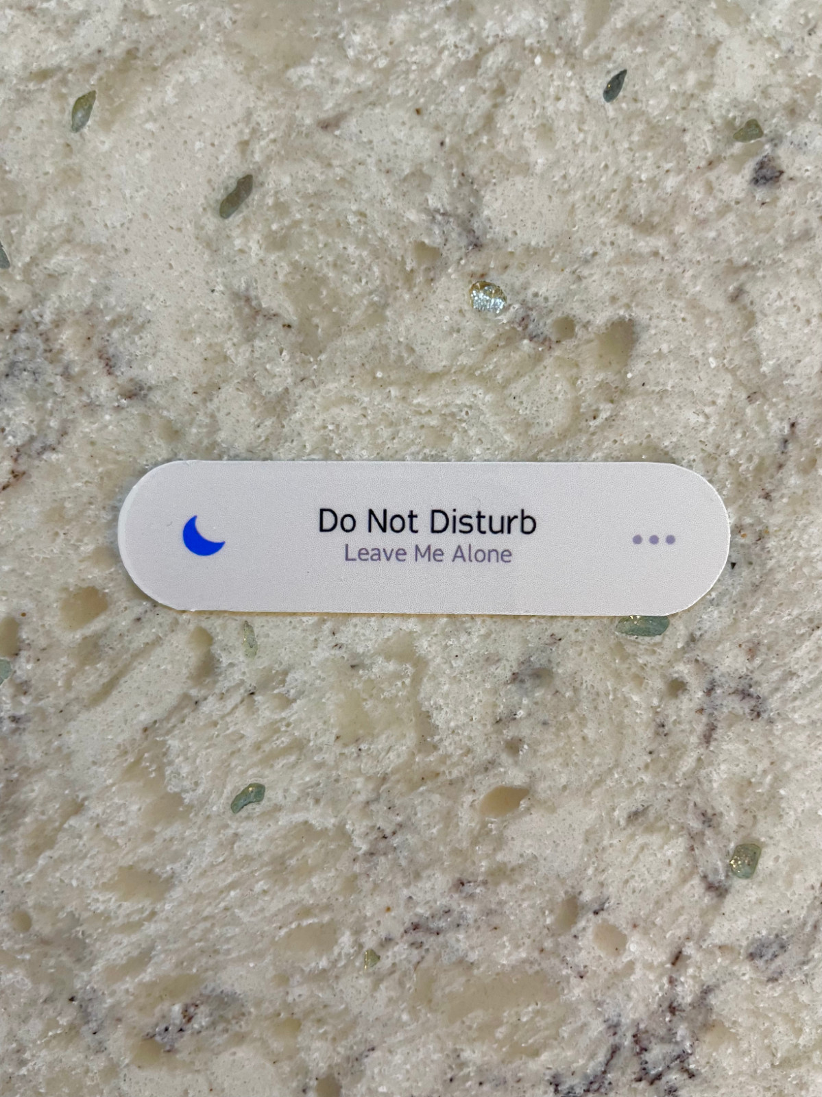 Do Not Disturb Sticker l Gloss or Holographic Laminate l Waterproof Decal