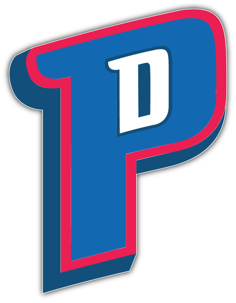 Detroit Pistons NBA Basketball Car Bumper Sticker Decal “SIZES” ID:1