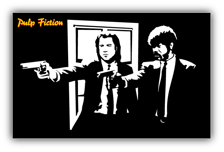 Pulp Fiction Movie Car Bumper Sticker Decal