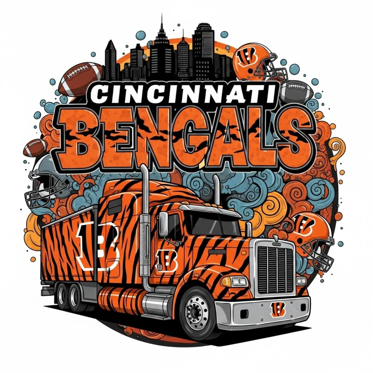 Cincinnati Bengals Truck Sticker Decal laptop vinyl decal
