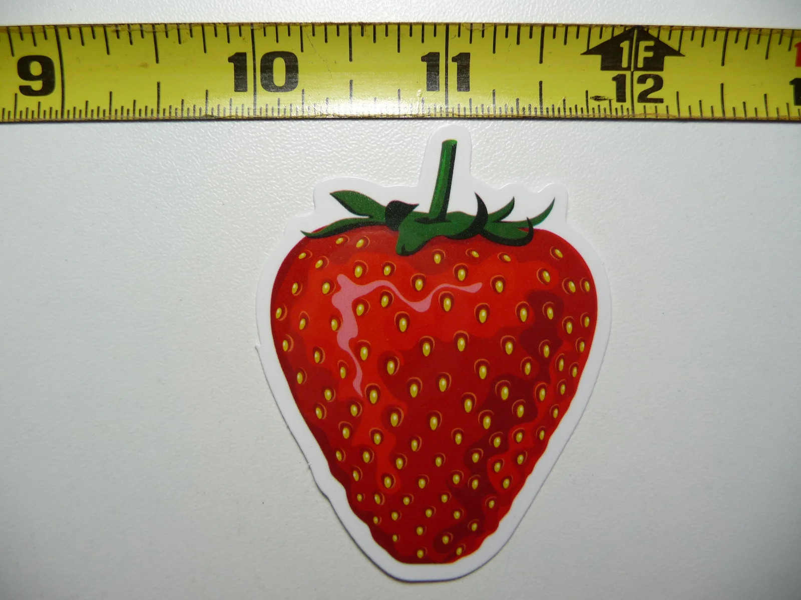 CLOSE UP STRAWBERRY SMALL STICKER DECAL STREET FOOD TRUCK RESTAURANT