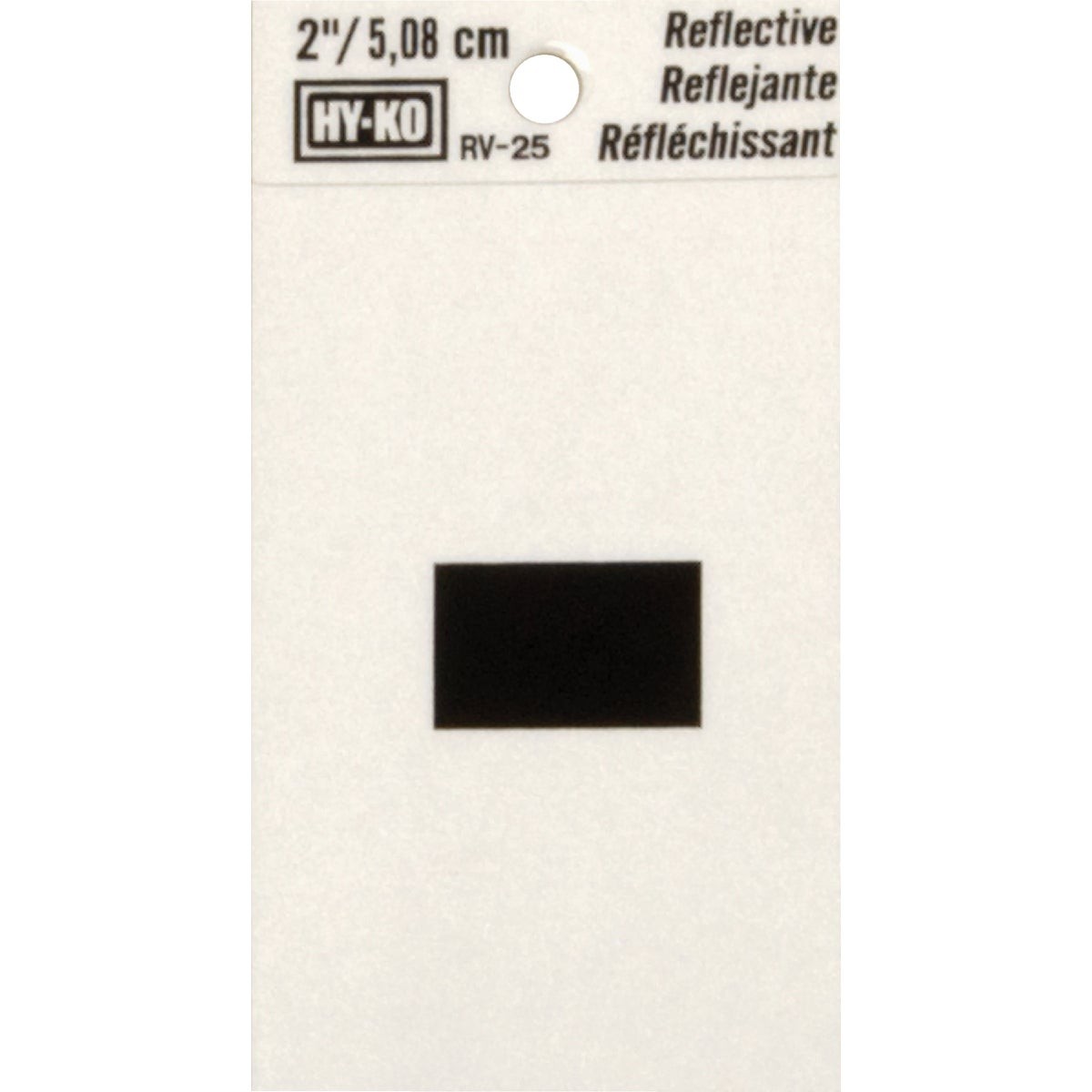 Hy-Ko 2 In. Vinyl Adhesive Symbol, Hyphen RV-25/- Pack of 10 Hy-Ko RV-25/-