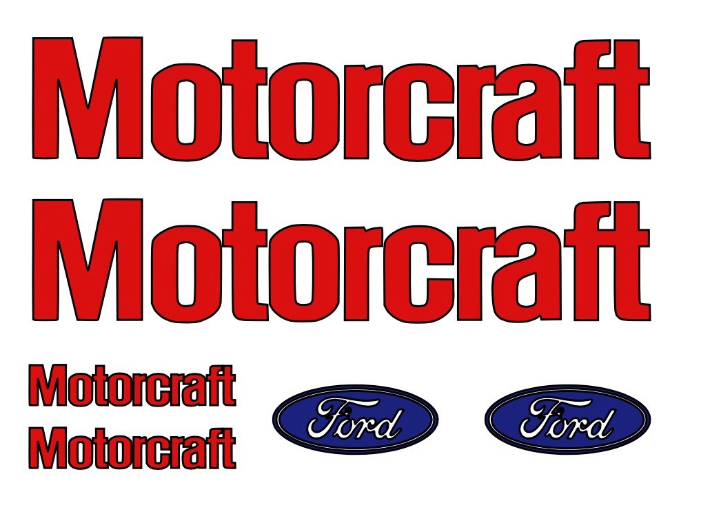 Custom Motorcraft/Ford Vinyl Decal Listing See Pics/Read Descrip.