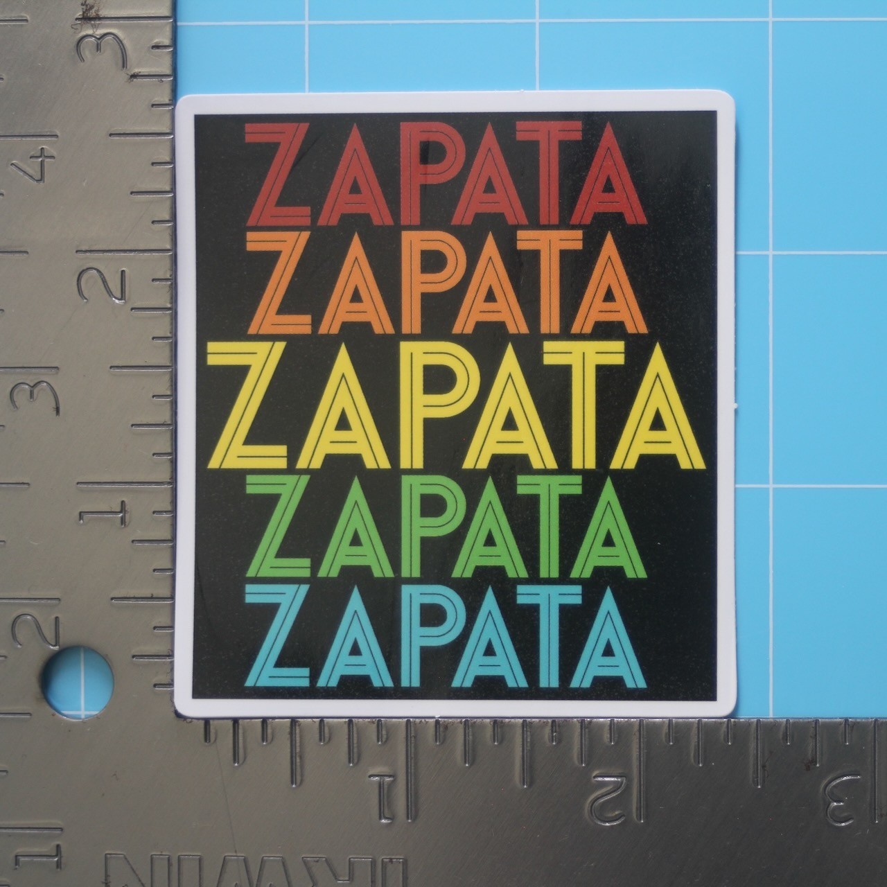Mexican Sticker (ZAPATA ZAPATA) Chicano Mexico Pride, Gloss PVC Decal