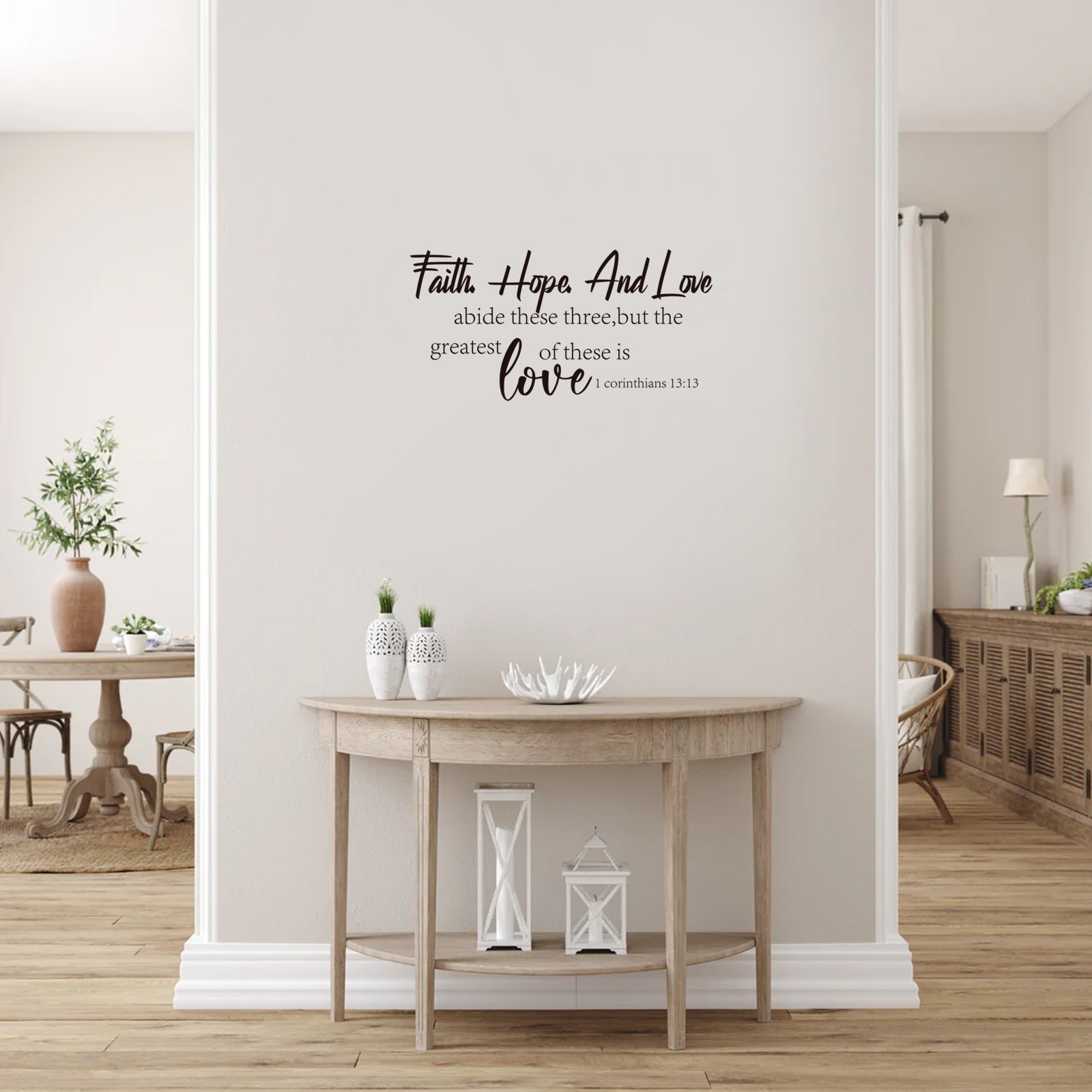 4PCS Modern Inspirational Quote Sticker Removable Vinyl Wall Art for Living Room