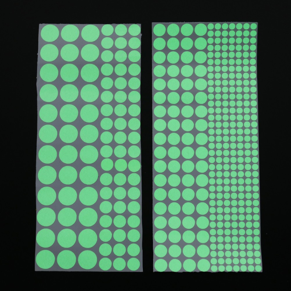 407 Pc Glow in The Dark Dots Circular Glow-in-the-dark Sticker Stickers Kids