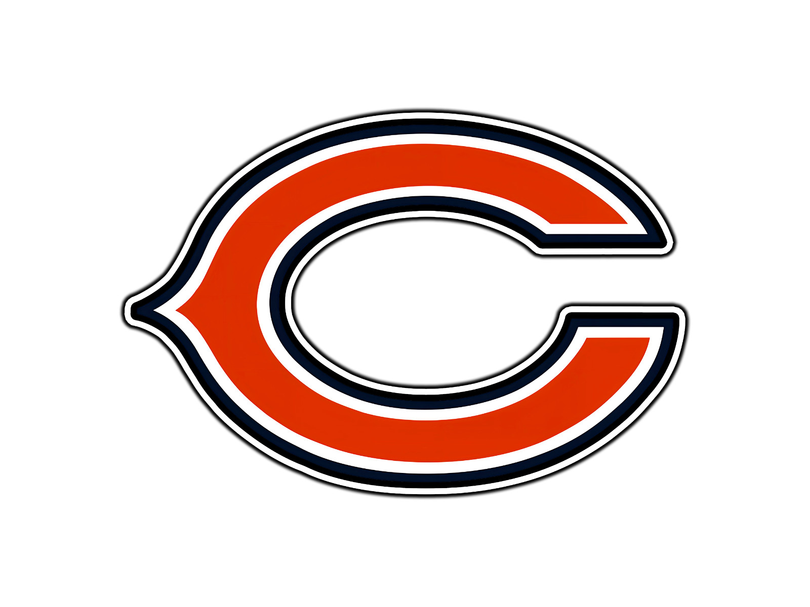 Chicago Bears Logo #2 Football Sticker Waterproof Vinyl Decal Die-Cut Car