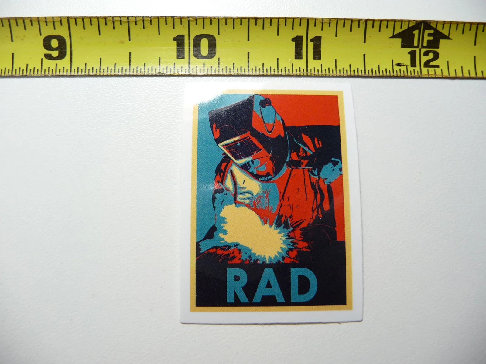 RAD WELDING WELDER SMALL STICKER DECAL WORK JOB HARD HAT PRIDE FUNNY