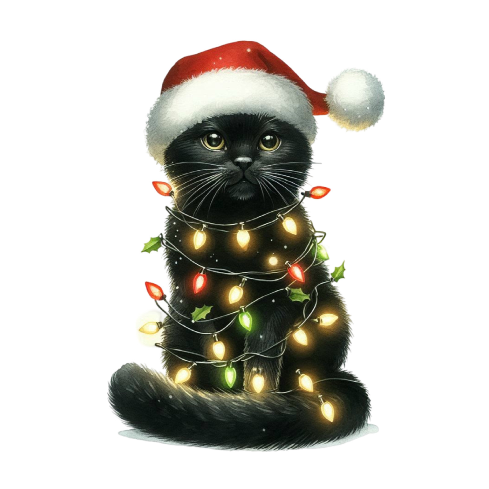 Black Cat Wall Decal Sticker 18X18cm Large