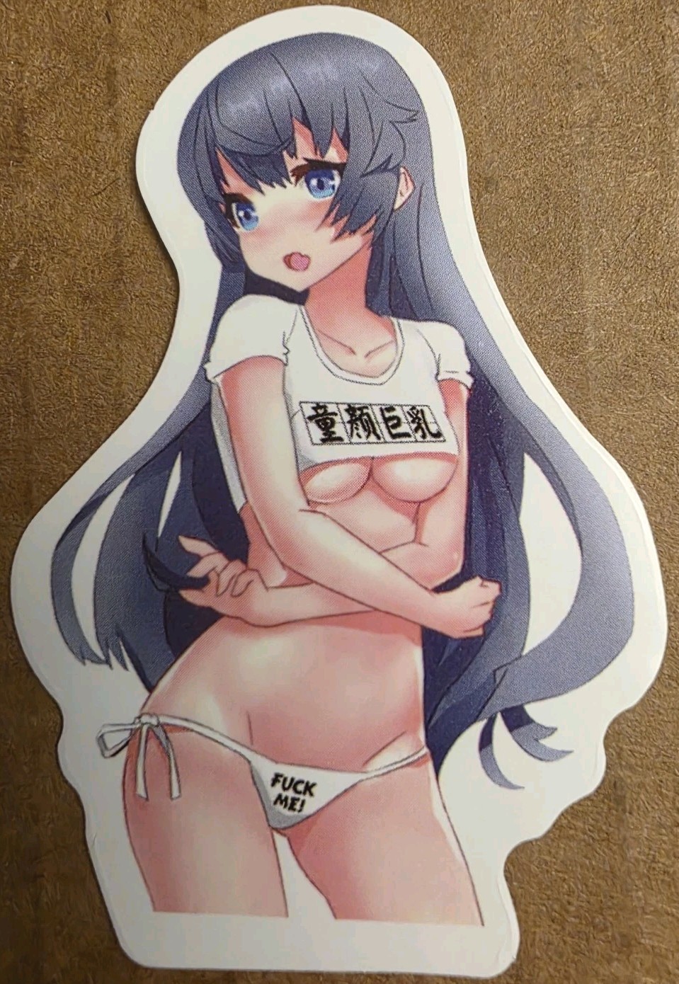 Waifu Sticker Girl Summer Beach Idol Lingerie Punk Emo Anime Manga Pin Up Pinup