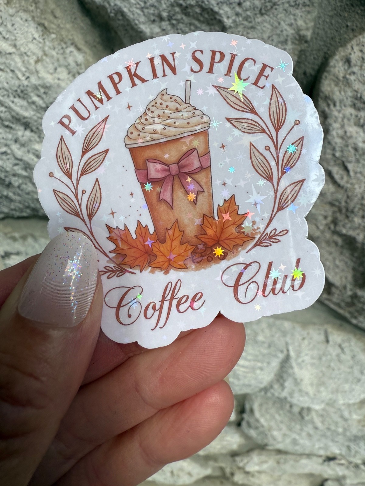 Pumpkin Spice Coffee Club Sticker