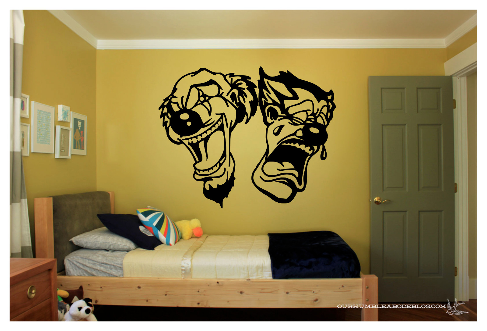 Drama Clowns Vinyl Wall Sticker Decal 27″x22″ your Color