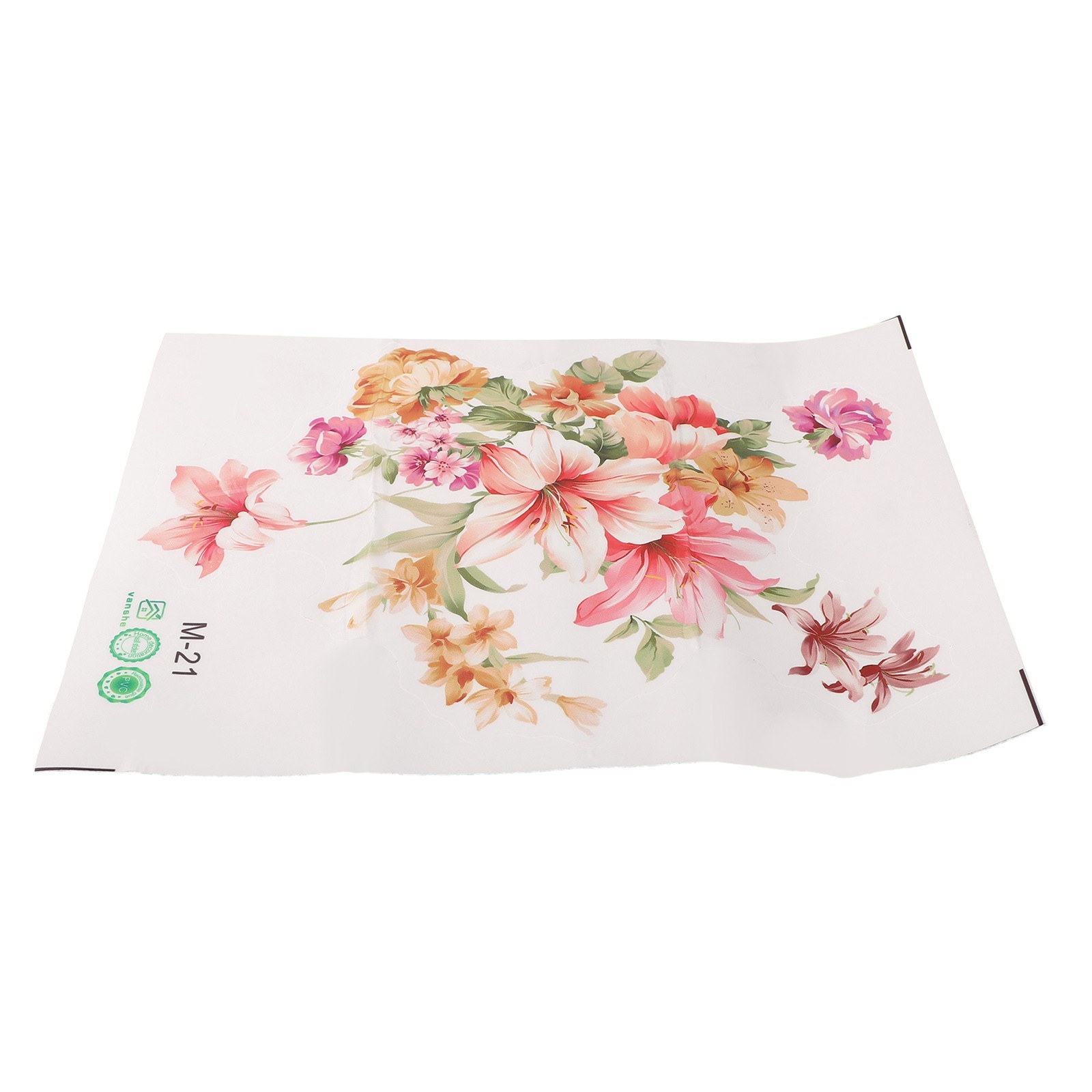 Wall Sticker Romantic Flowers Waterproof For Room Decoration Wedding Decoration