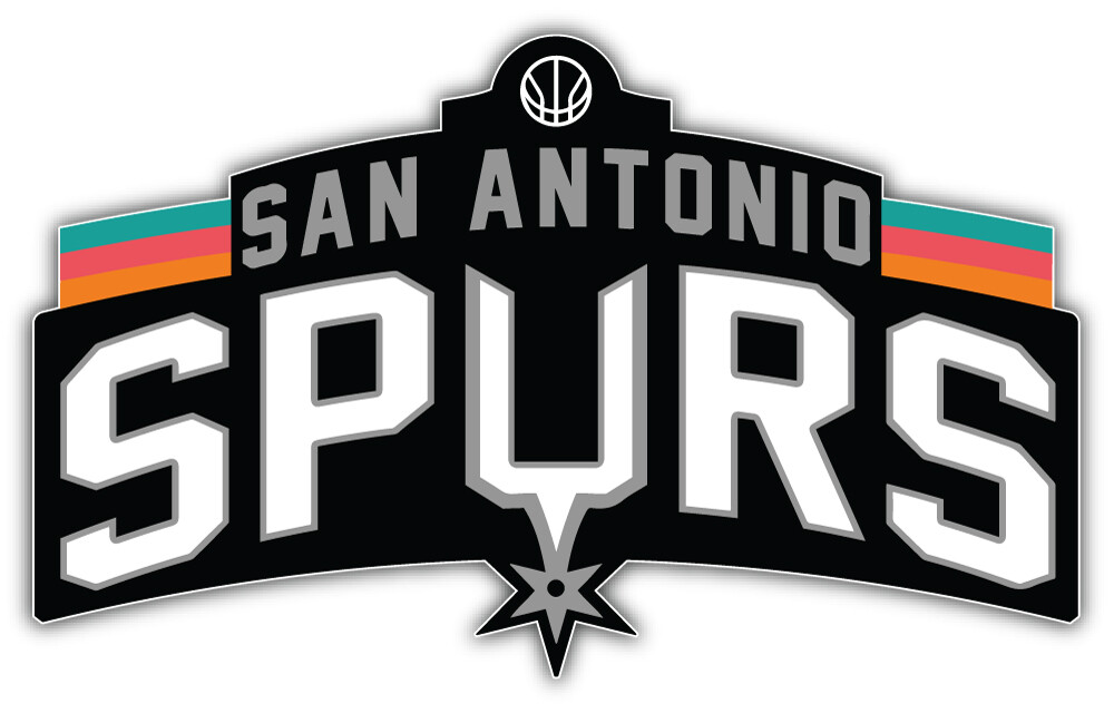 San Antonio Spurs NBA Basketball Sport Logo Car Bumper Sticker Decal “SIZES”