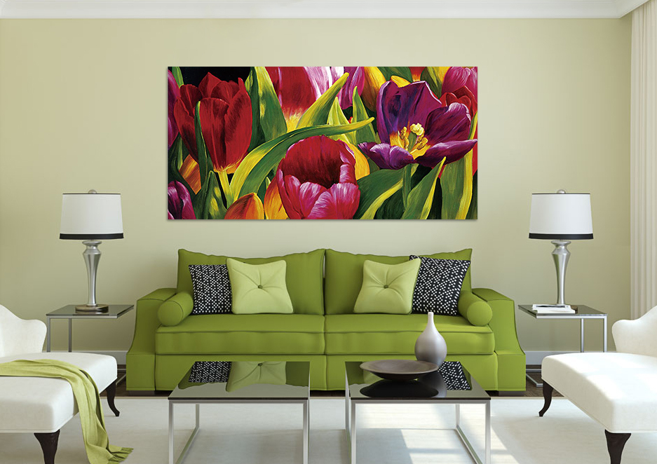 3D Tulips 635 Wall Stickers Vinyl Murals Wall Print Decal Art AJ STORE AU Lemon
