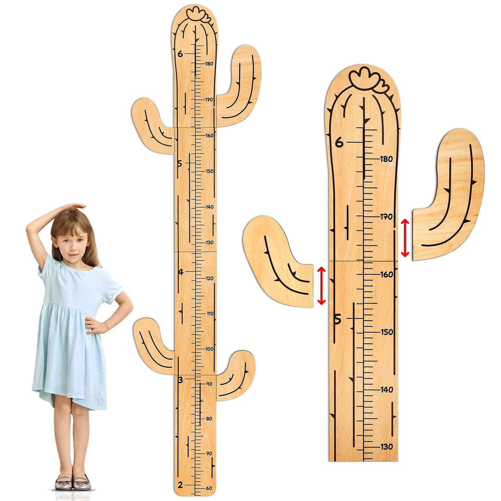 Beinou Growth Chart for Wall Wood Height Kids Measurement…