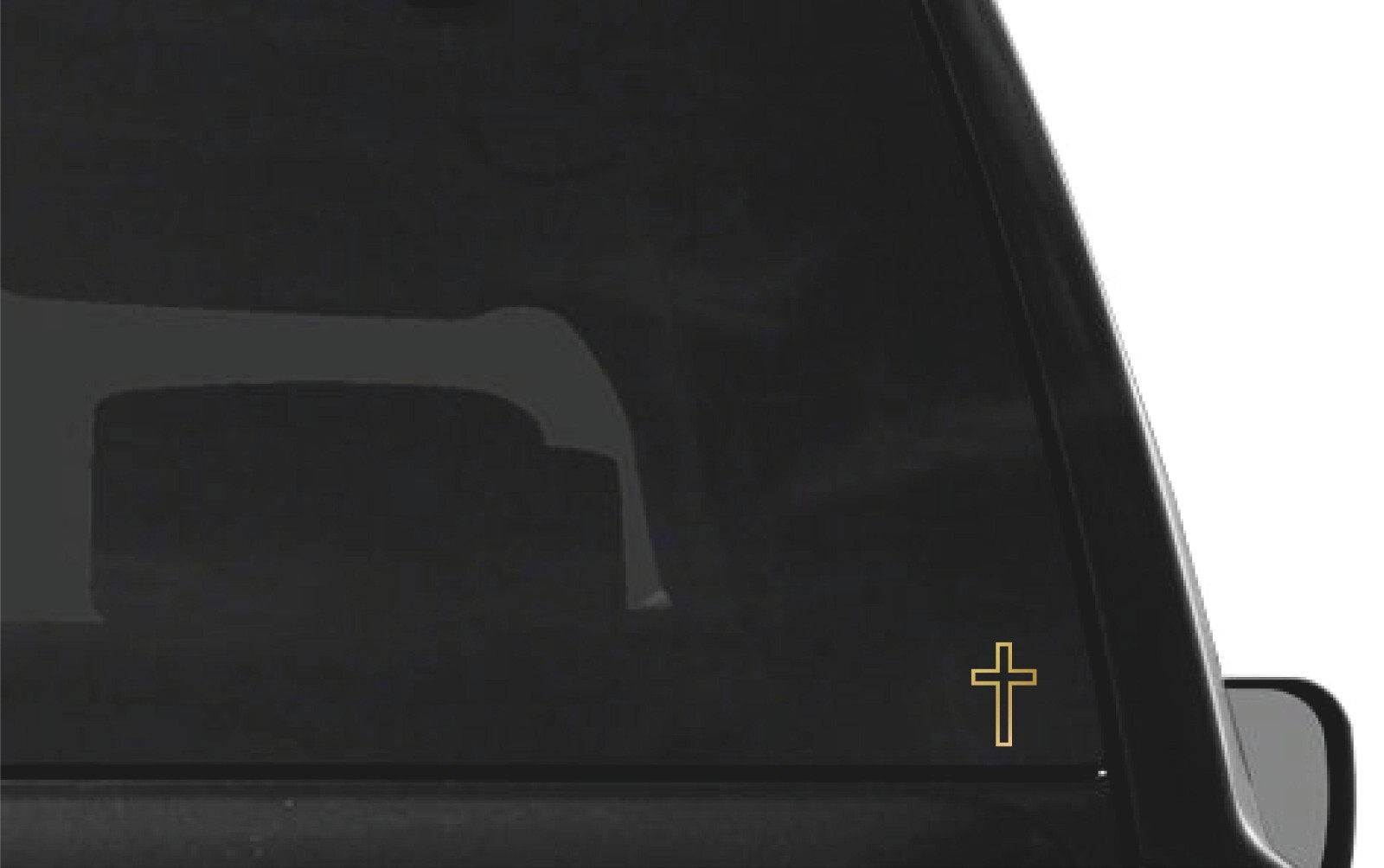 Cross Outline Vinyl Decal Car Window Laptop Jesus Christ Christian Sticker