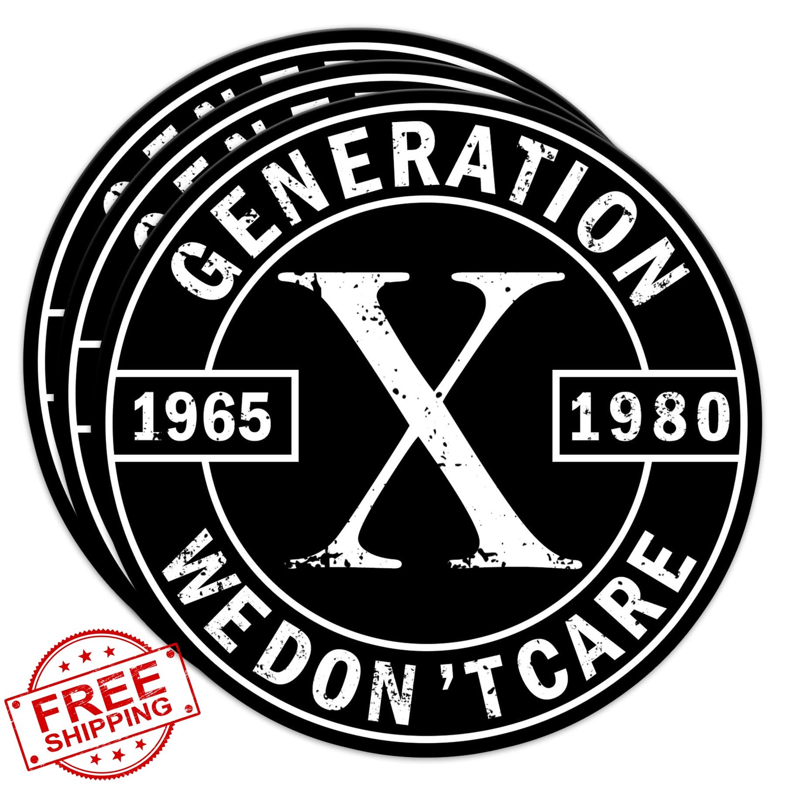 PKAOLER Gen X 2 Inch Sticker Funny Quote