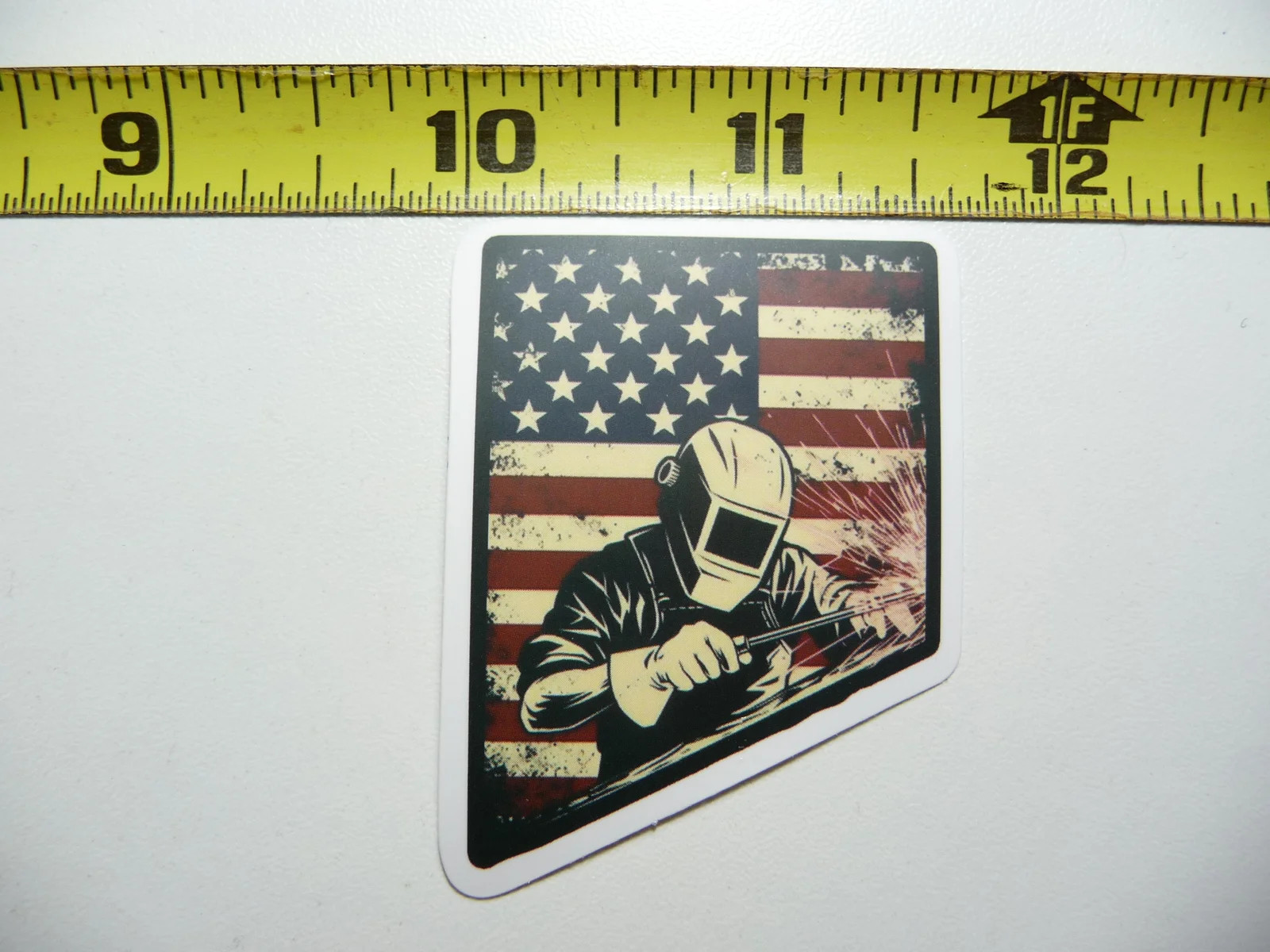 WELDER IRONWORKER US FLAG NEVADA SMALL STICKER DECAL FUNNY WORKER JOB SKILL