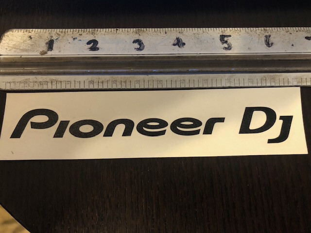 Pioneer DJ Decal 6″ EDM Trance Club XDJ Turn Table Mixer Bumper