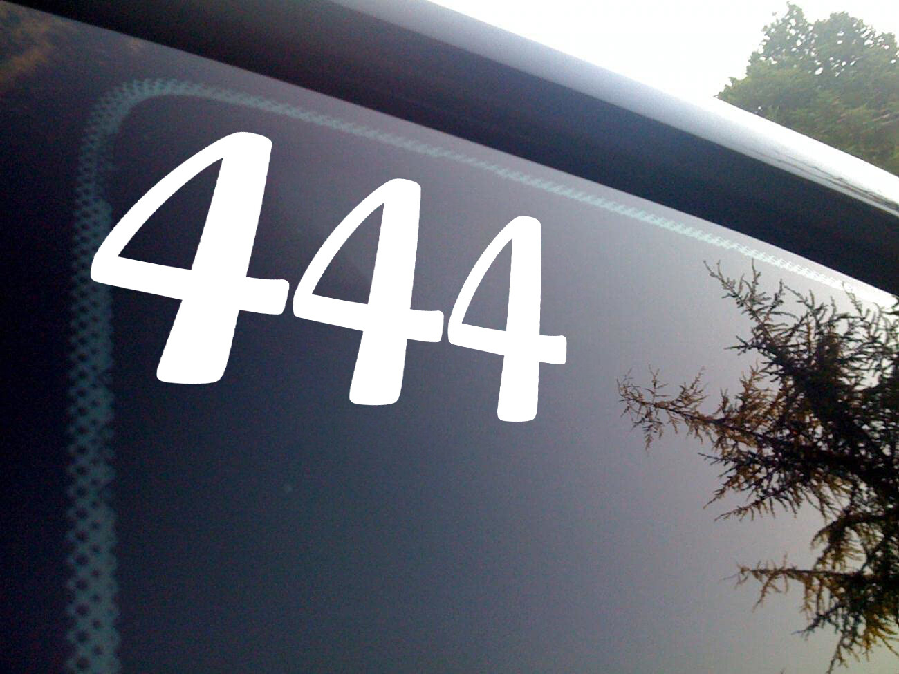 444 Angel Number Vinyl Decal | Protection Discipline Numerology Die Cut Sticker