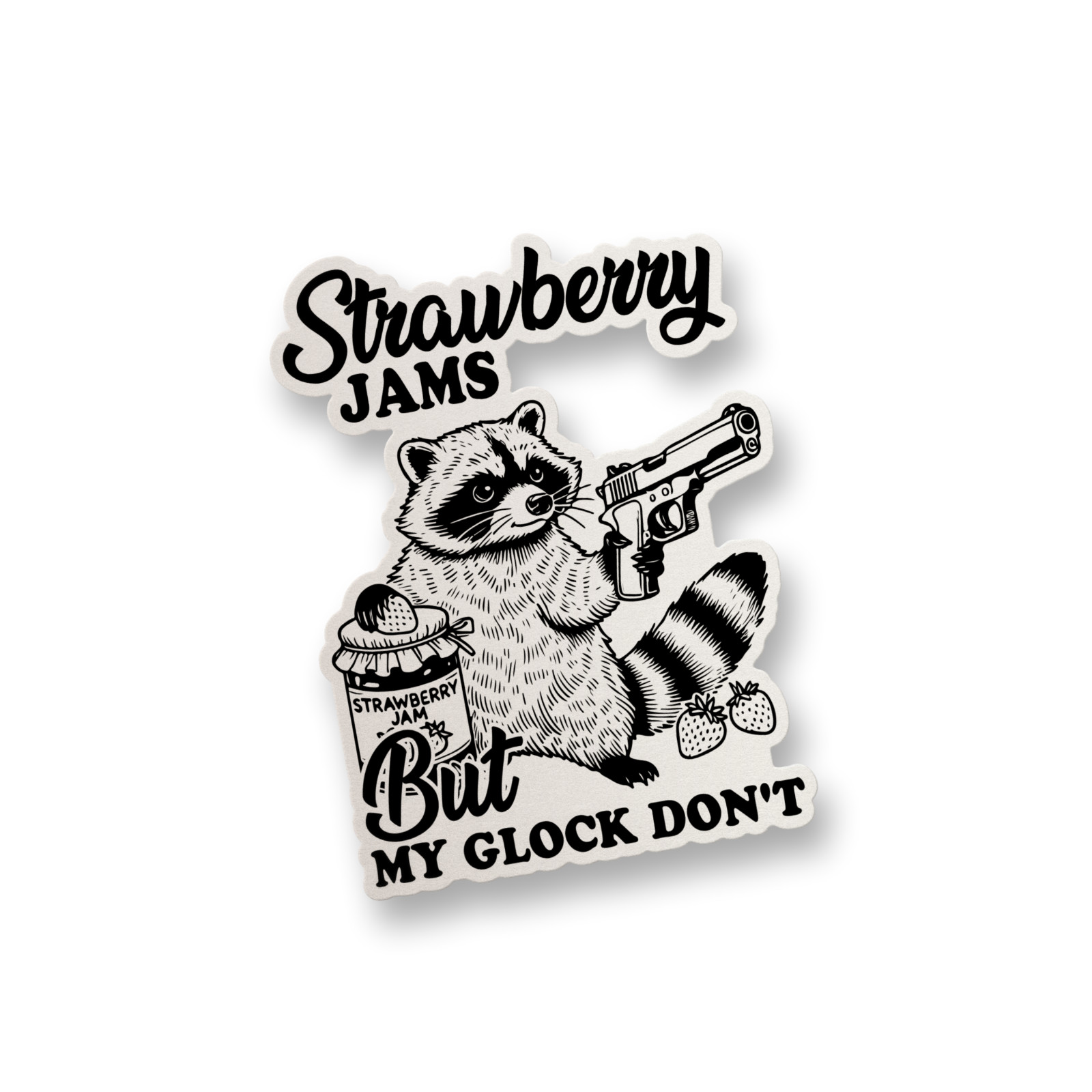 Strawberry Jams Vinyl Decal Funny Meme Sticker Water Bottle Sticker Decal