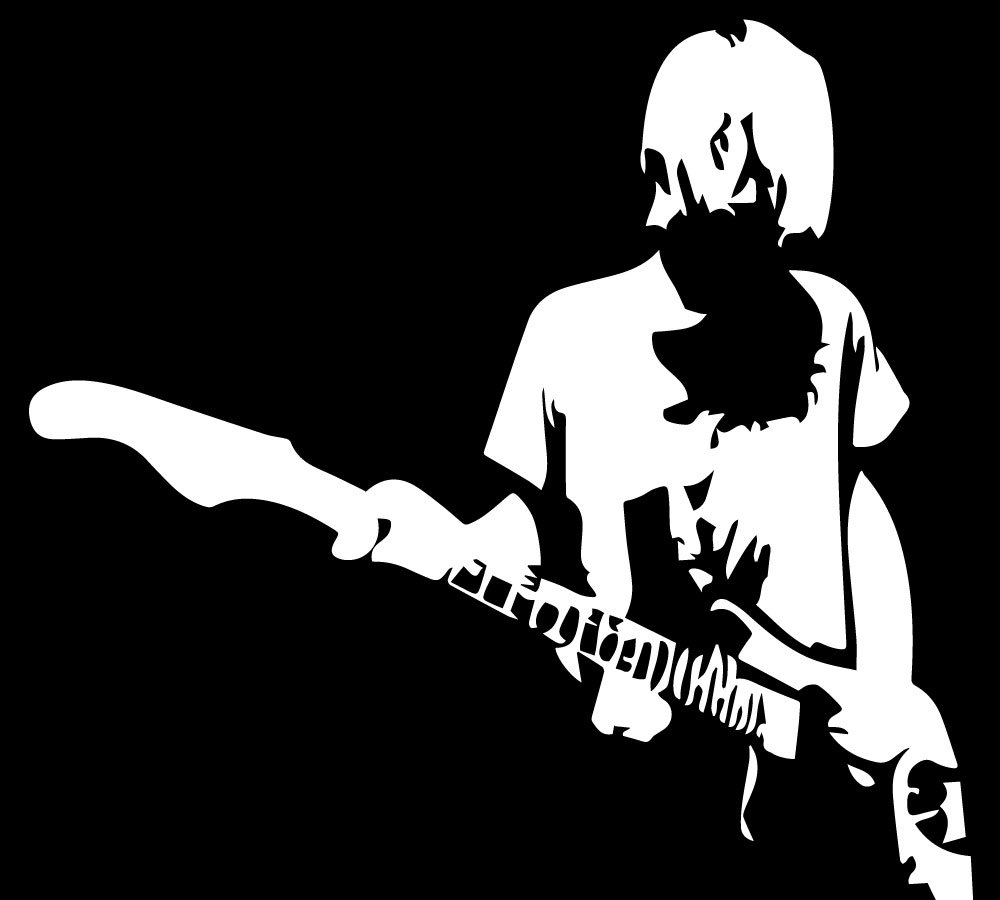 Kurt D. Cobain vinyl decal sticker Kurdt Nirvana Smells Like Teen Nevermind