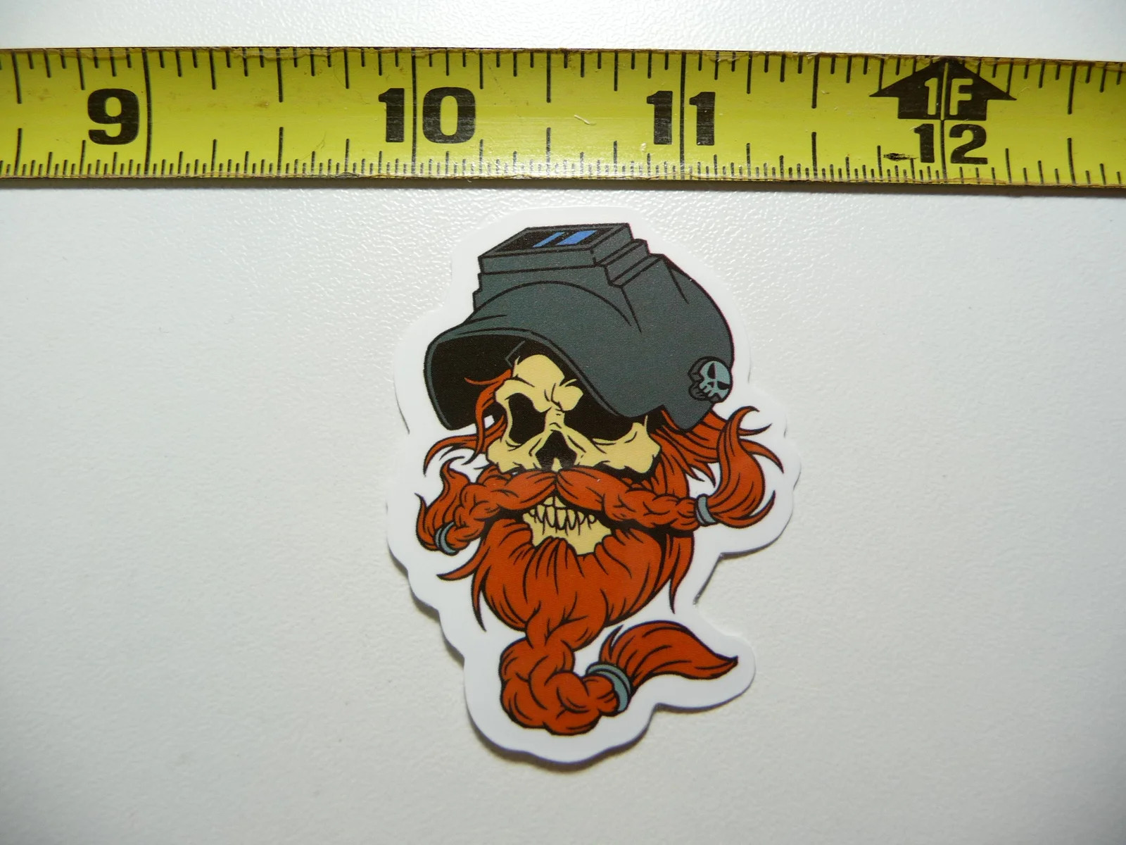 LONG HAIR WELDER MASK SMALL STICKER DECAL JOB WORK OCCUPATION FUNNY