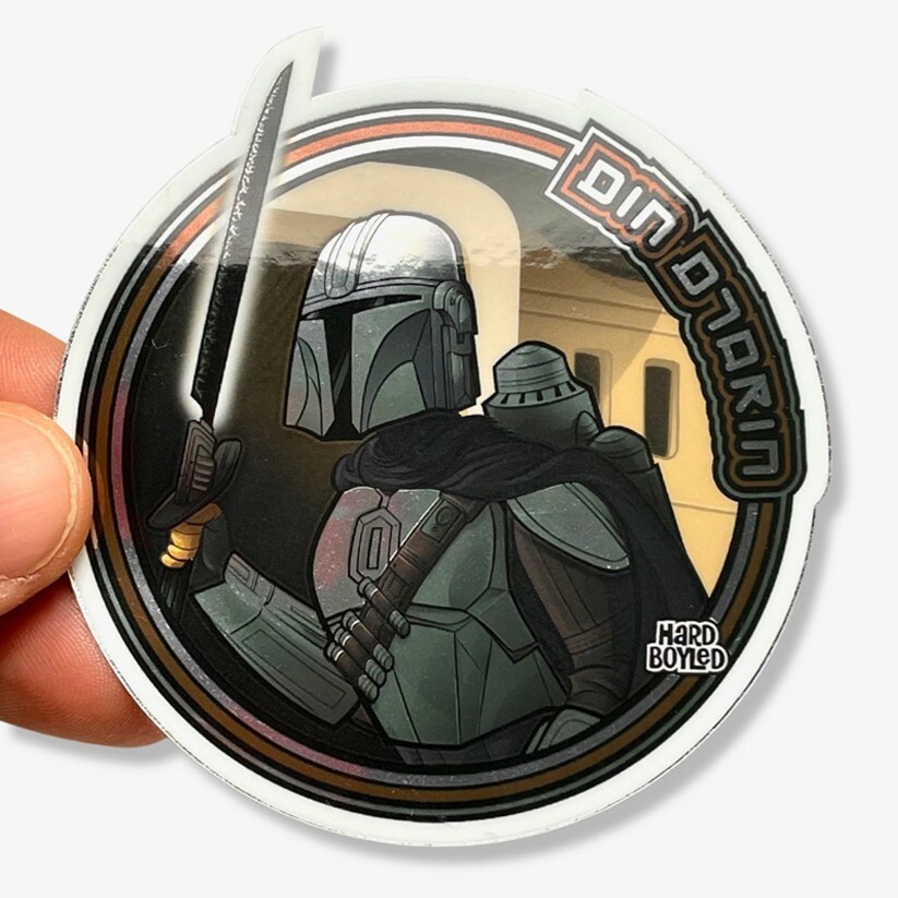 STAR WARS: THE MANDALORIAN METALLIC Vinyl Sticker – FREE SHIPPING