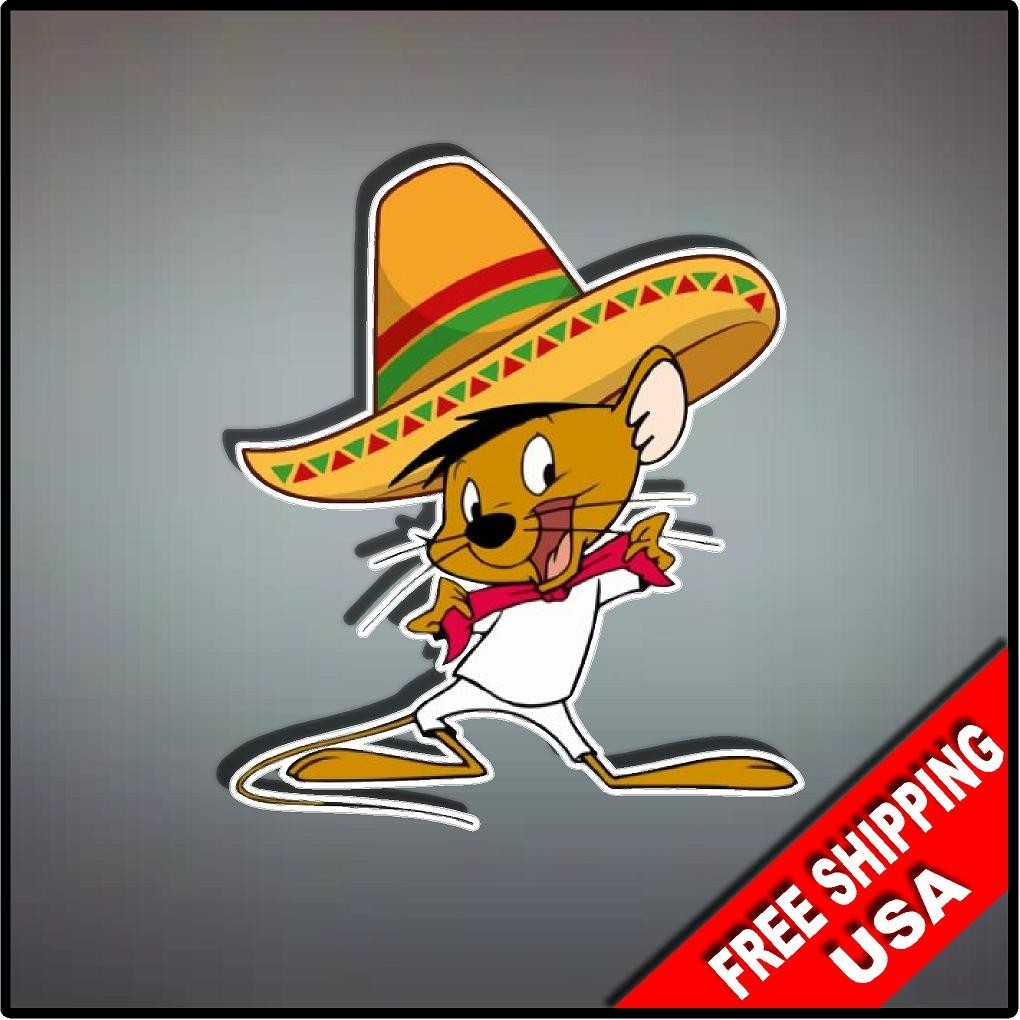Speedy Gonzalez Vinyl Decal Sticker 4.5″ x 4″ Cartoon Nostalgic Looney Tunes