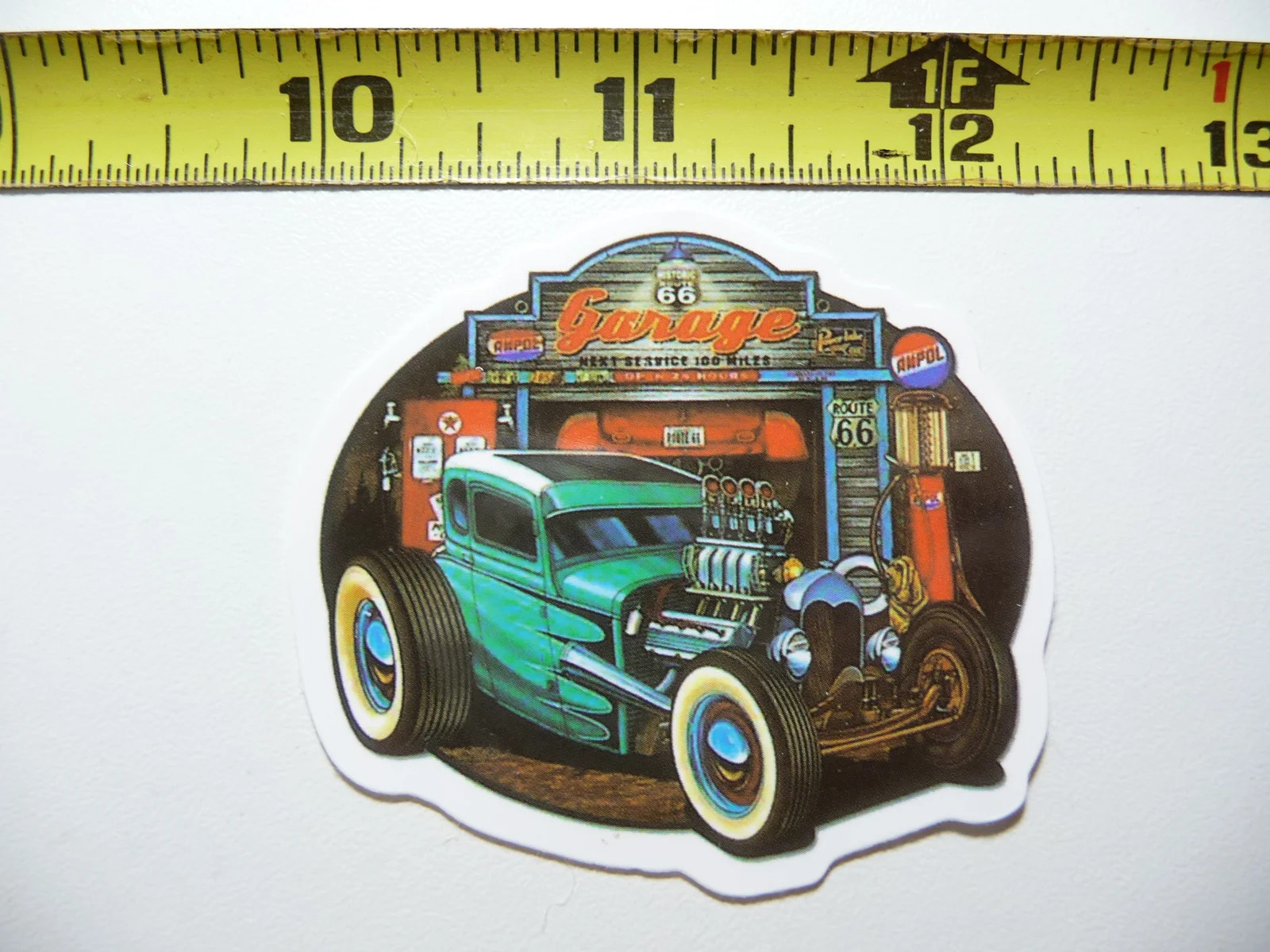 HOTROD GARAGE SMALL STICKER DECAL ROUTE 66 JDM RACING FUNNY