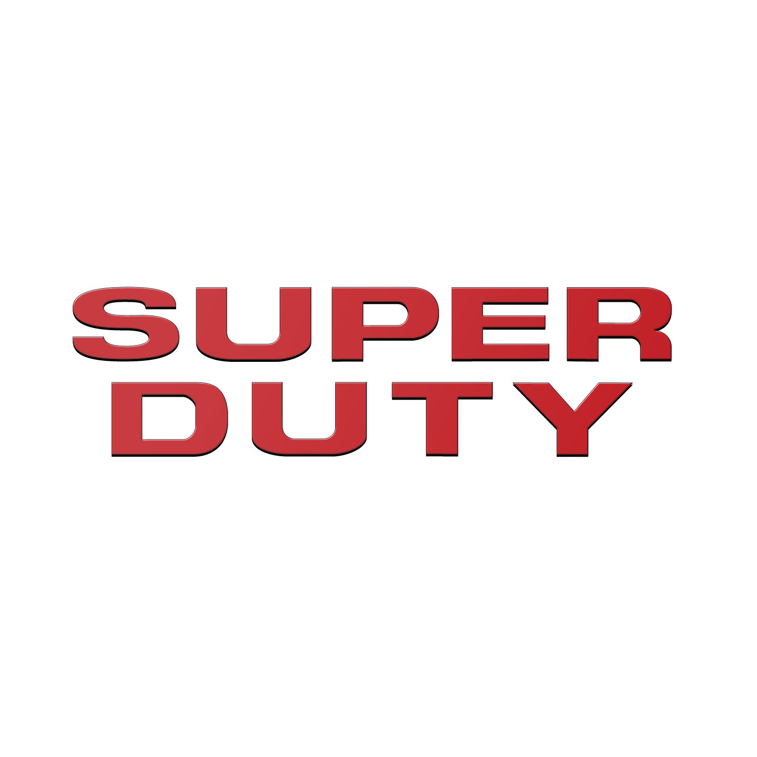 Ford Super-Duty 2008 to 2016 Front Dash Custom-fit 1/32″ Red Letter Insert