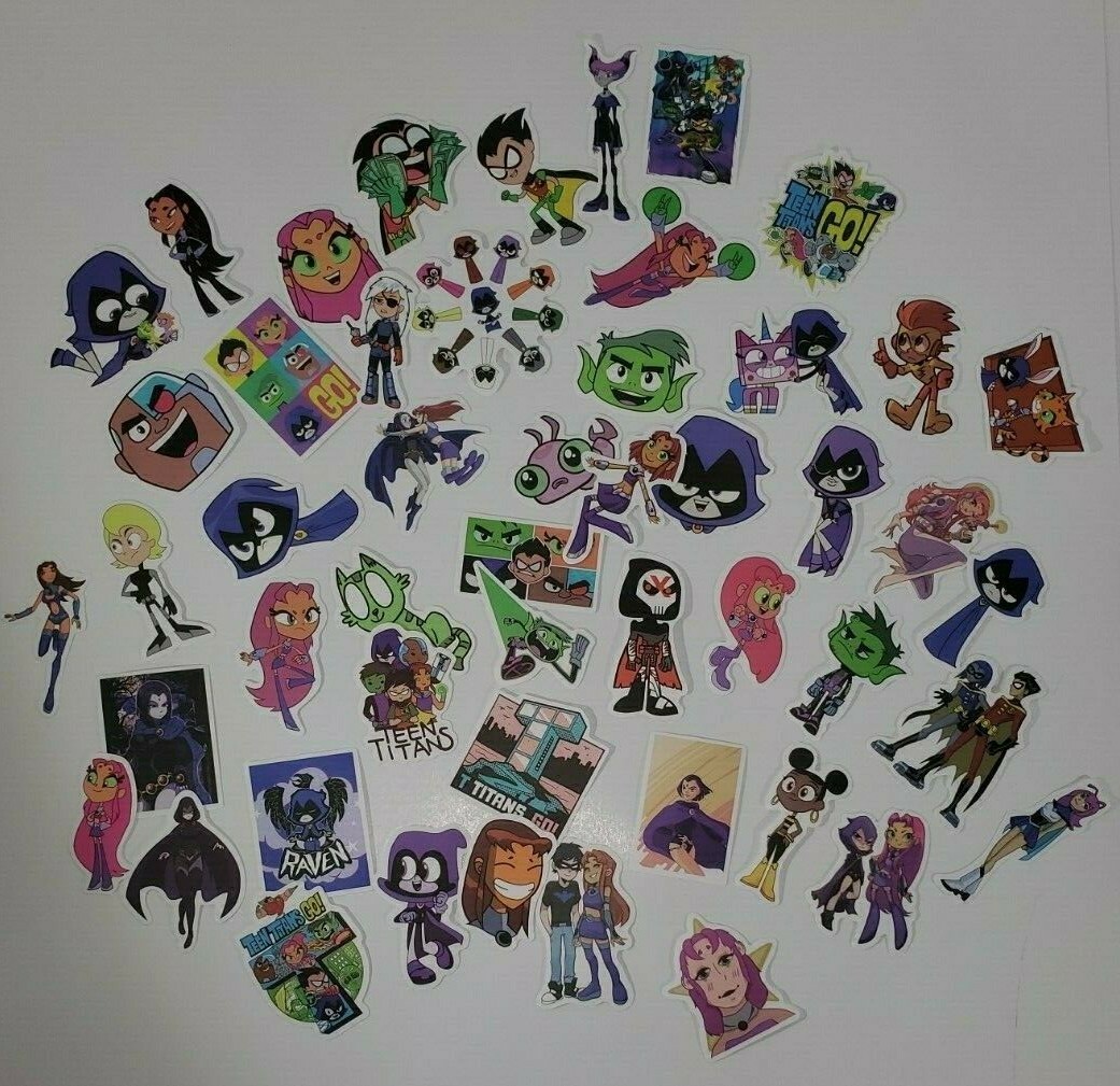 50PCS/Lot Stickers Teen Titans Go! Sticker Laptop New Skateboad Luggage Decals