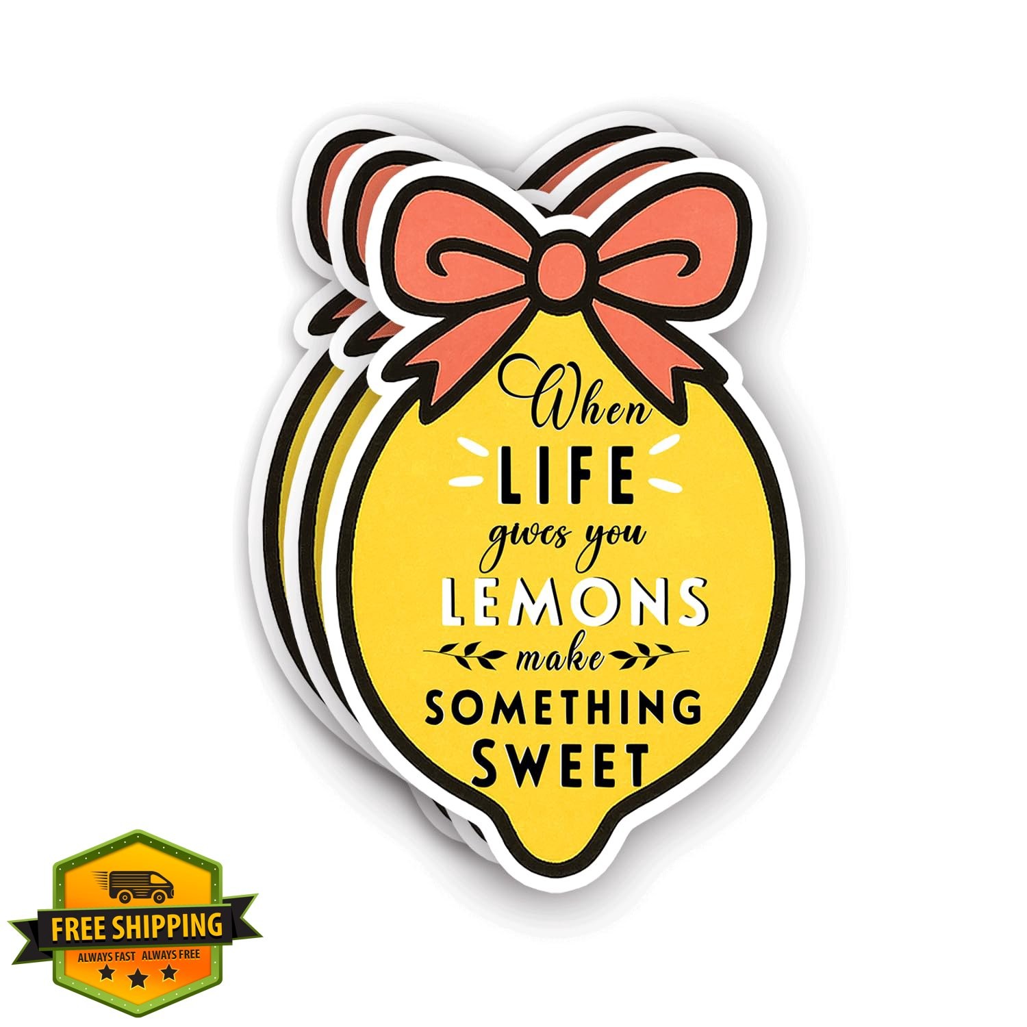VIEDECA Lemons Sweet 3×2 Inch Inspirational Sticker