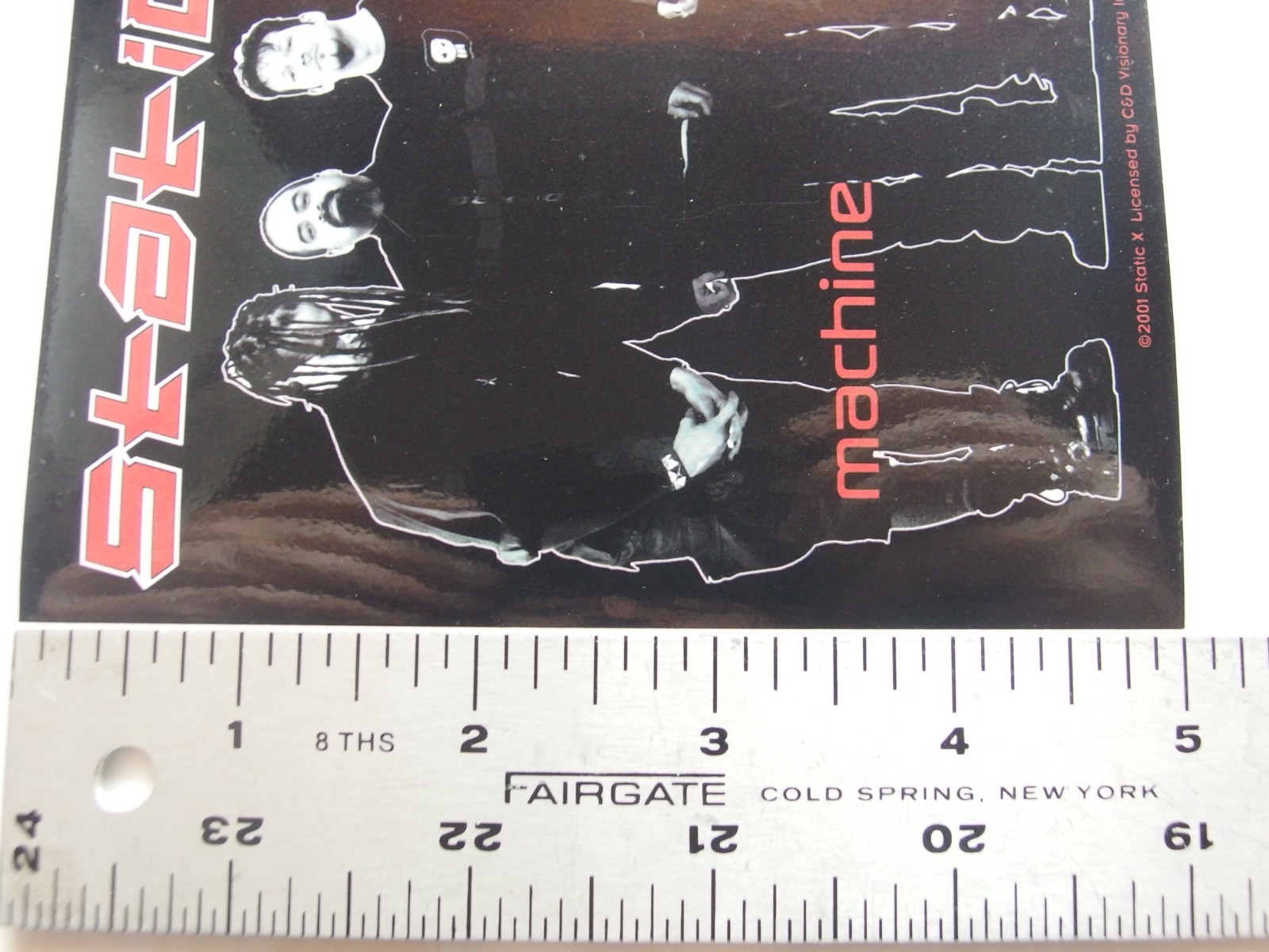 Static-X Band Pose Machine Sticker C&D Visionary 2001 Licensed 4.25″x5″ Nu-Metal