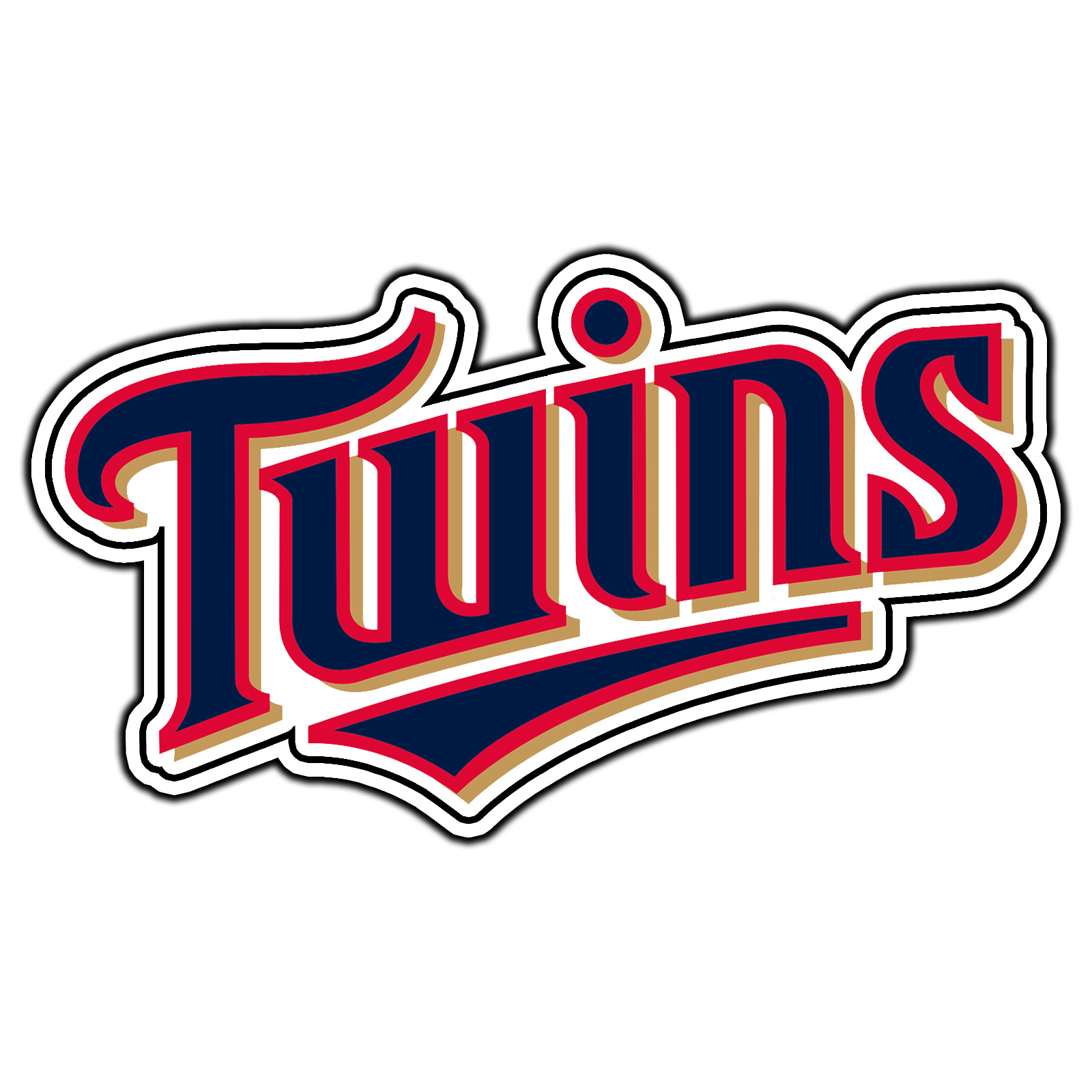 Minnesota Twins Script Logo #10 Baseball Sticker Waterproof Vinyl Decal Die-Cut