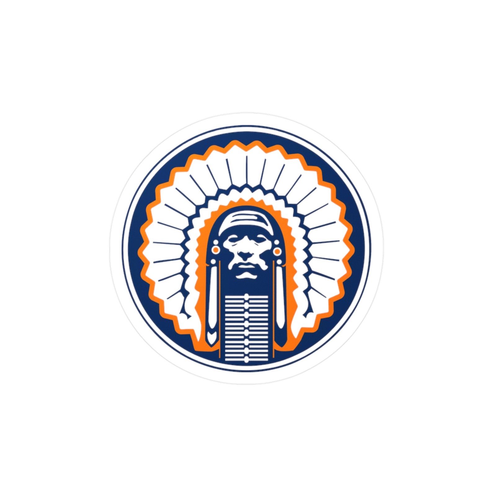University Of Illinois Fighting Illini sticker logo for Cars, Laptops
