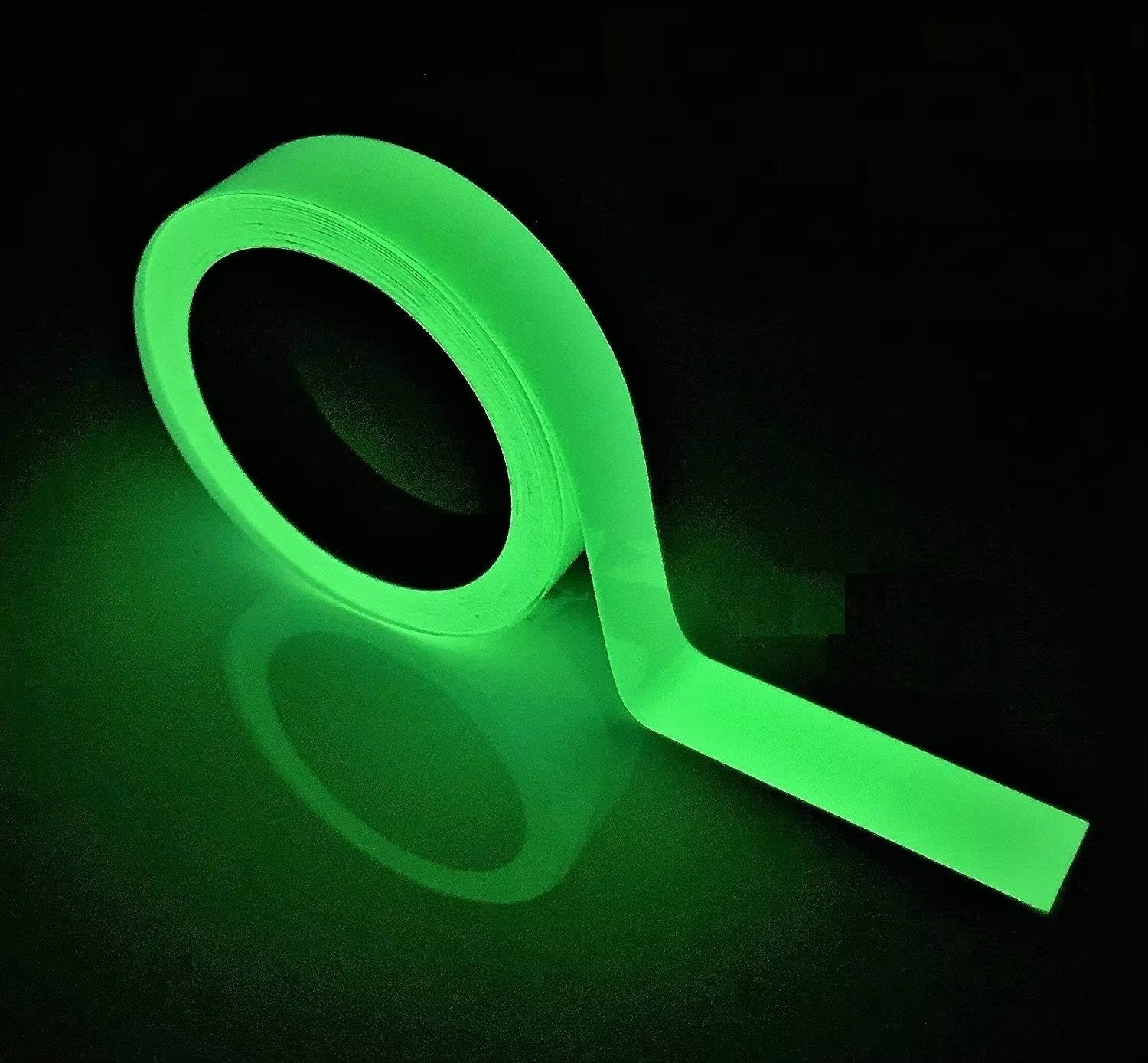 Glow-In-Dark Luminou Tape Blue Adhesive Strip Floor Fluorescent 10ft Roll 1pcs