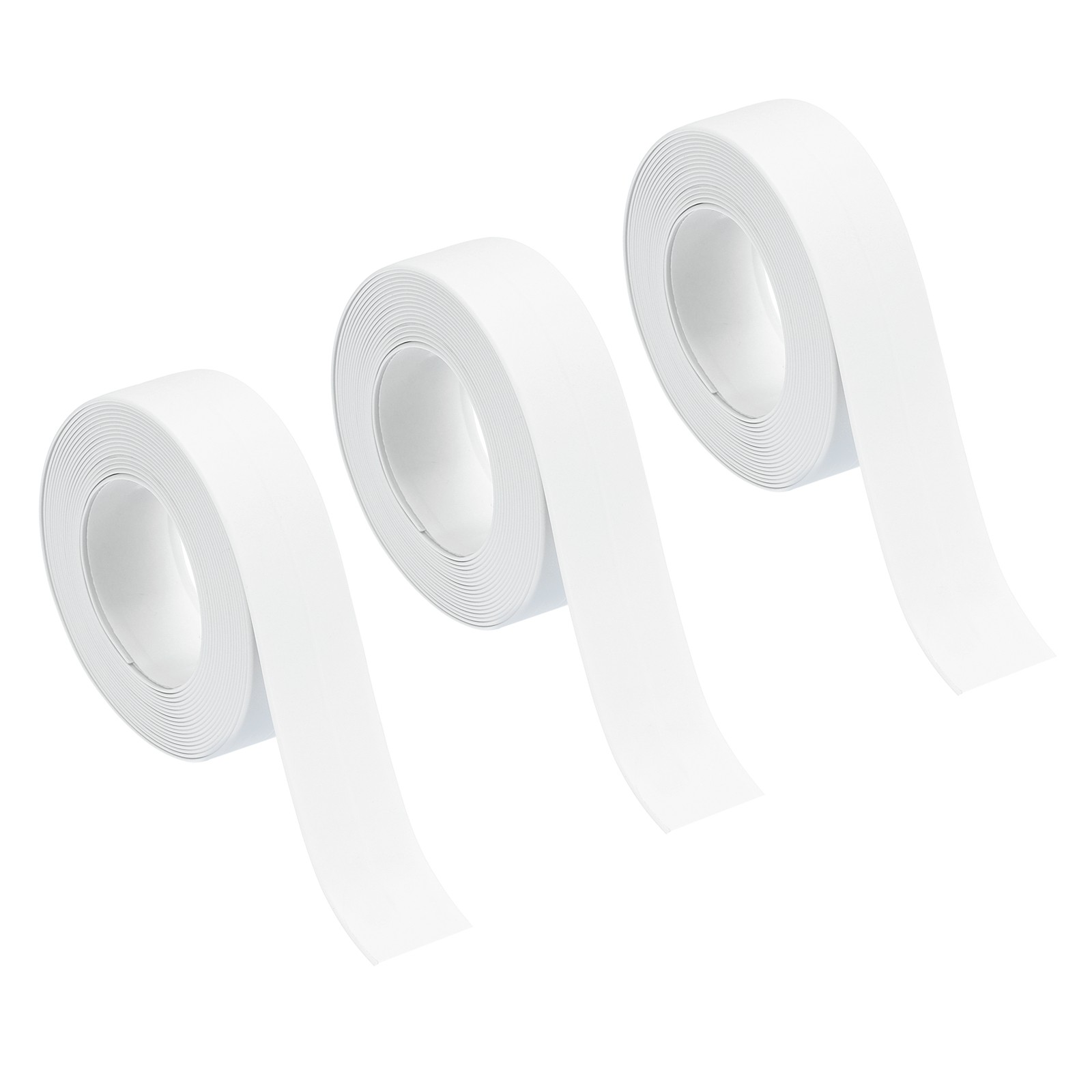3 Rolls White Caulk Strip Waterproof, 0.87″ x 10.5Ft Bathtub Caulk Sealing Tape