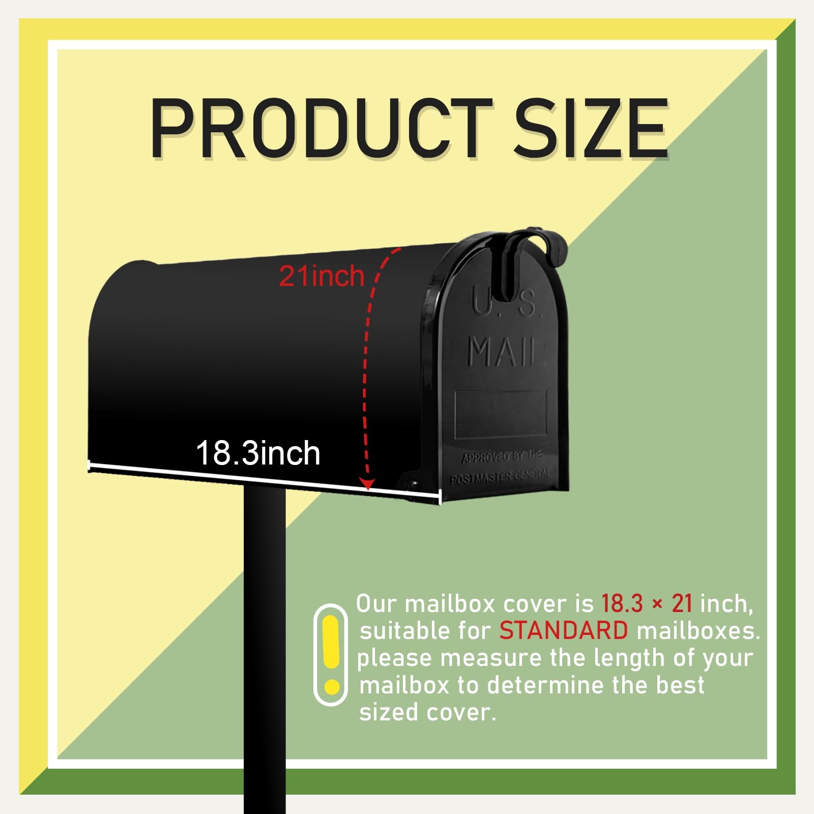 Dacawin Spring Mailbox Covers Magnetic 21x18inch, Tulip Cover