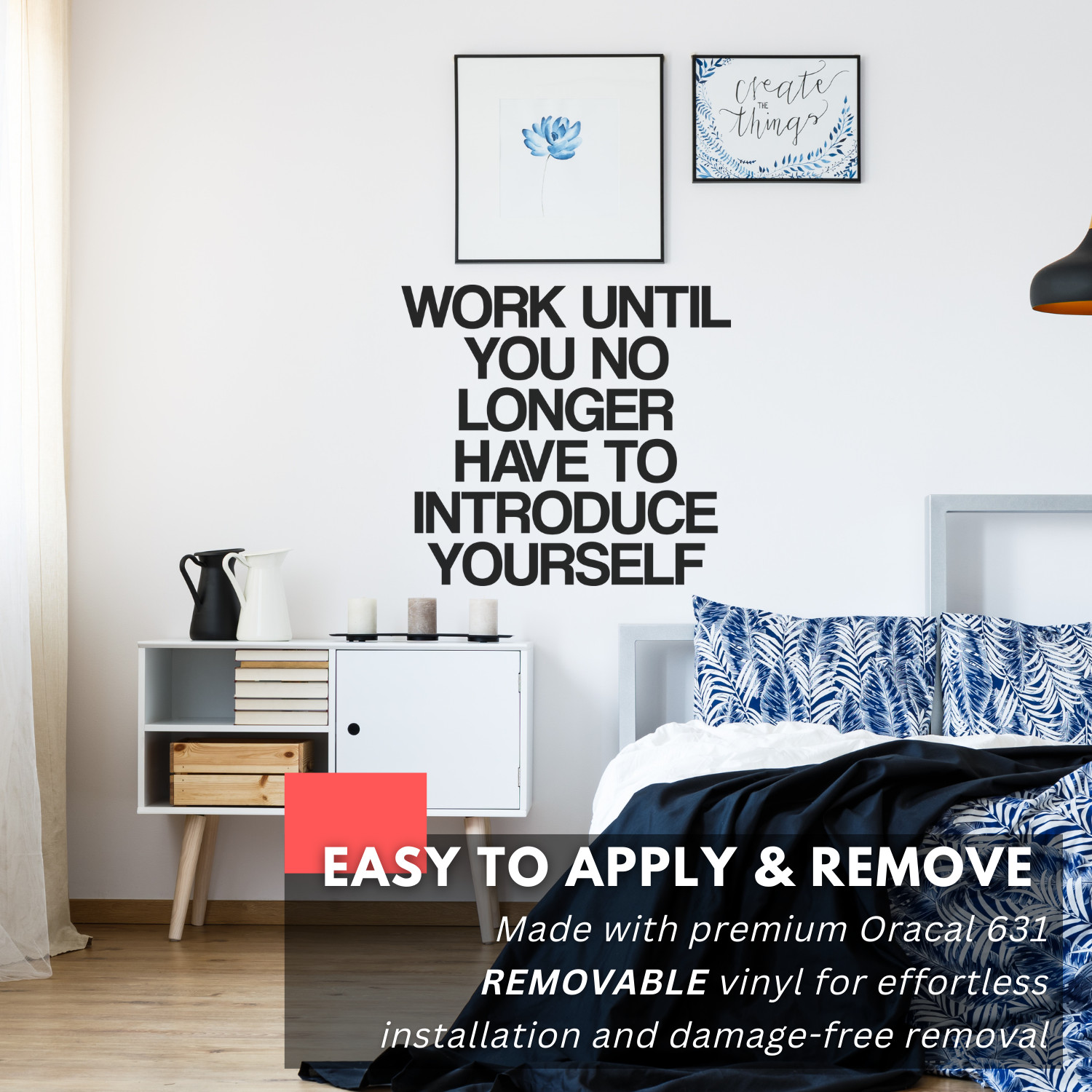 Work Until You Motivational Inspirational Wall Decal Sticker Vinyl Quote Office