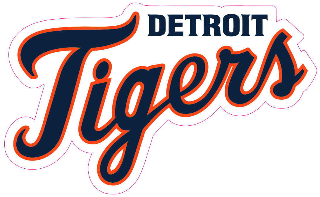 Detroit Tigers Baseball Vinyl Decal Sticker Car Truck Bumper Tumbler Mug