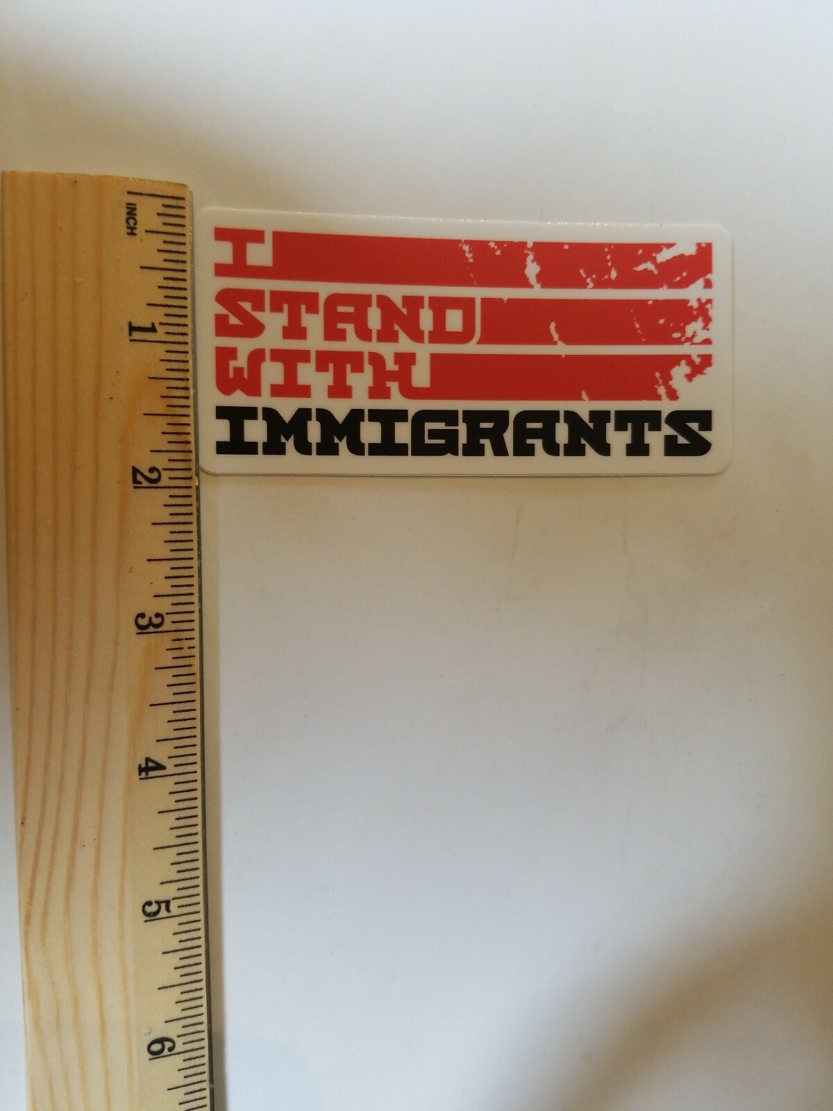 Packing of 50 – I Stand With Immigrants – Vinyl Stickers, New, High Quality