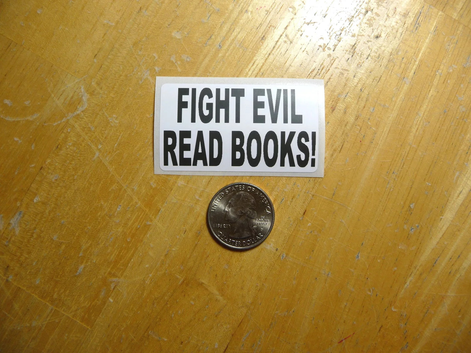 FIGHT EVIL READ BOOKS STICKER DECAL 1 – 50 BULK PACK FUNNY READING KNOWLEDGE