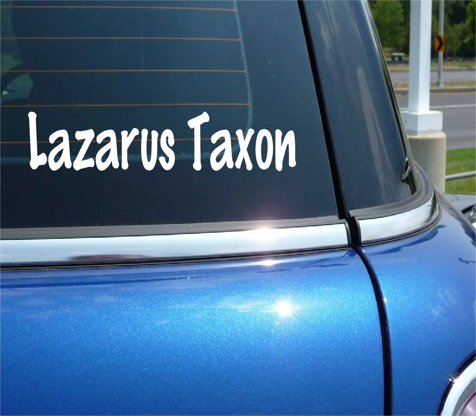 LAZARUS TAXON DECAL STICKER FUNNY PALEONTOLOGY SPECIES ANIMAL CAR TRUCK