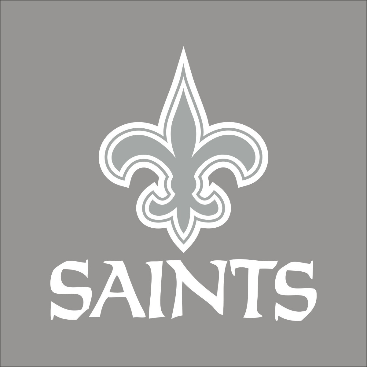New Orleans Saints #13 NFL Team Logo 1 Color Vinyl Decal Sticker Car Window Wall