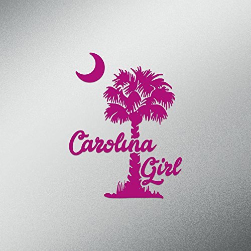 CMI DD571HP Palmetto Tree Carolina Girl Decal Sticker | 5.5-Inches Tall |