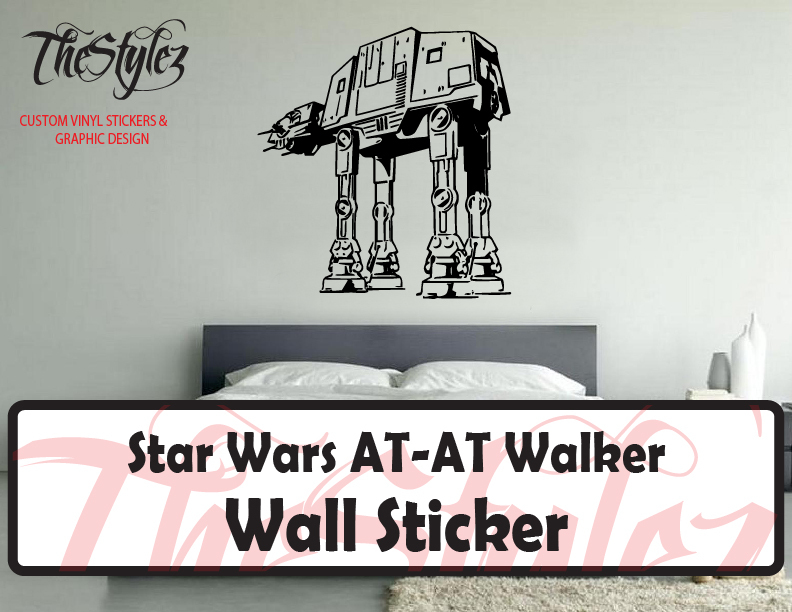 Star Wars AT AT Walker I Action Oversize Wall Vinyl Sticker