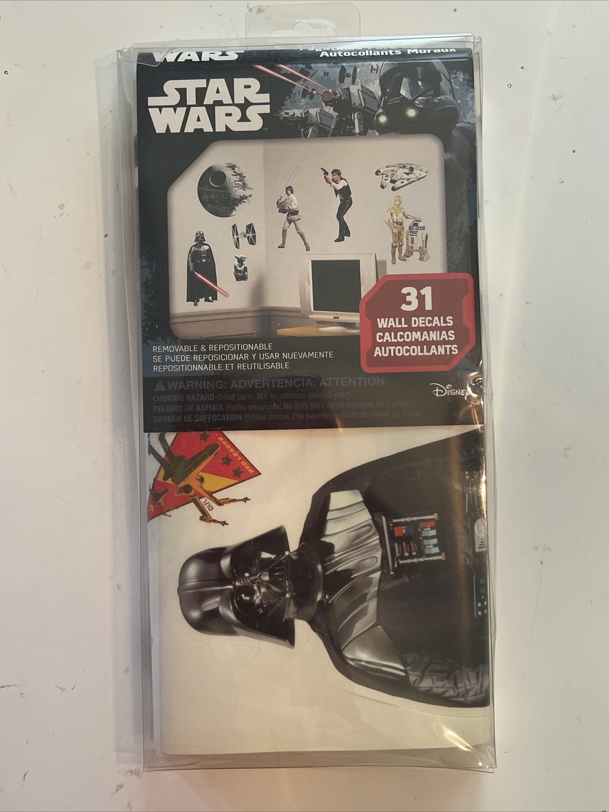 Star Wars Classic Peel and Stick Wall Decals – Removable Stickers – 31 Total NEW